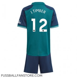 Arsenal Jurrien Timber #12 Replik 3rd trikot Kinder 2023-24 Kurzarm (+ Kurze Hosen)